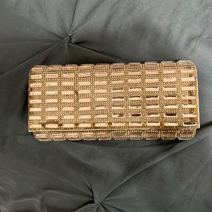 Rose gold clutch